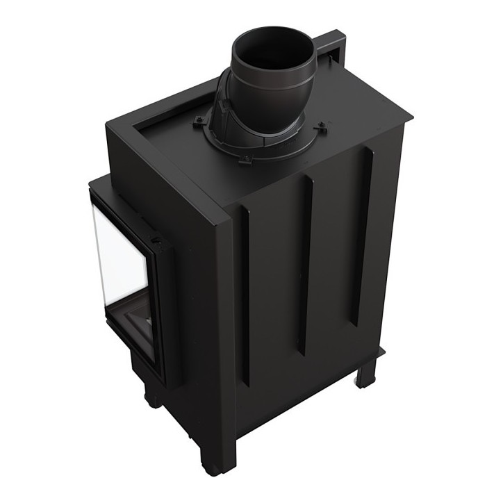 Insert cheminée LUCY 12 BS vitre à droite