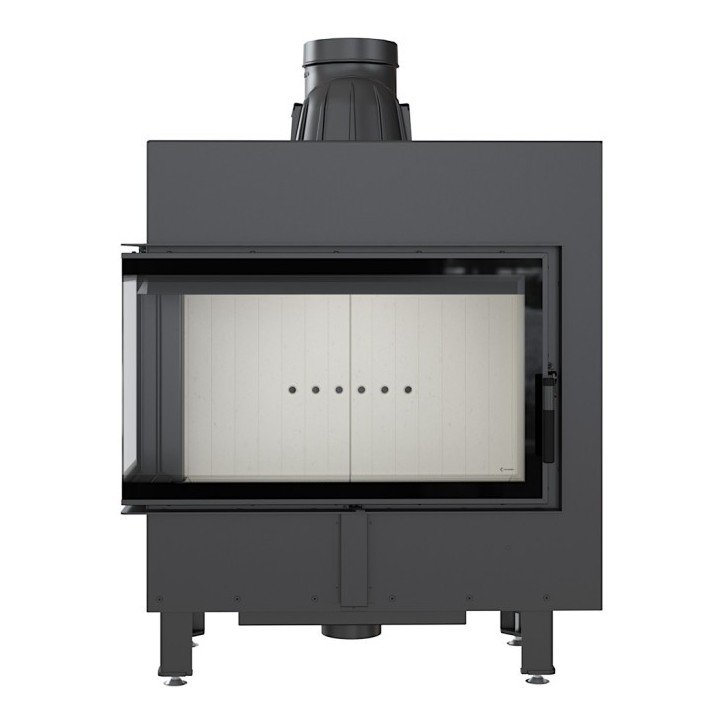 Insert cheminée LUCY 14 BS vitre à gauche