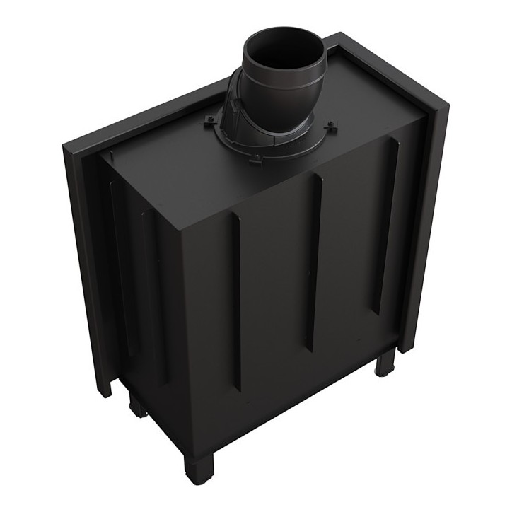 Insert cheminée LUCY 14 BS vitre à gauche