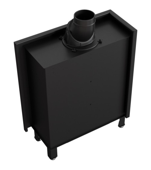 Insert cheminée LUCY 14 SLIM BS vitre à gauche