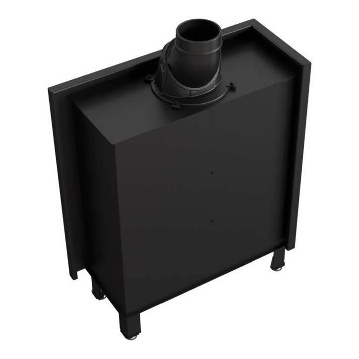 Insert cheminée LUCY 14 SLIM BS vitre à gauche