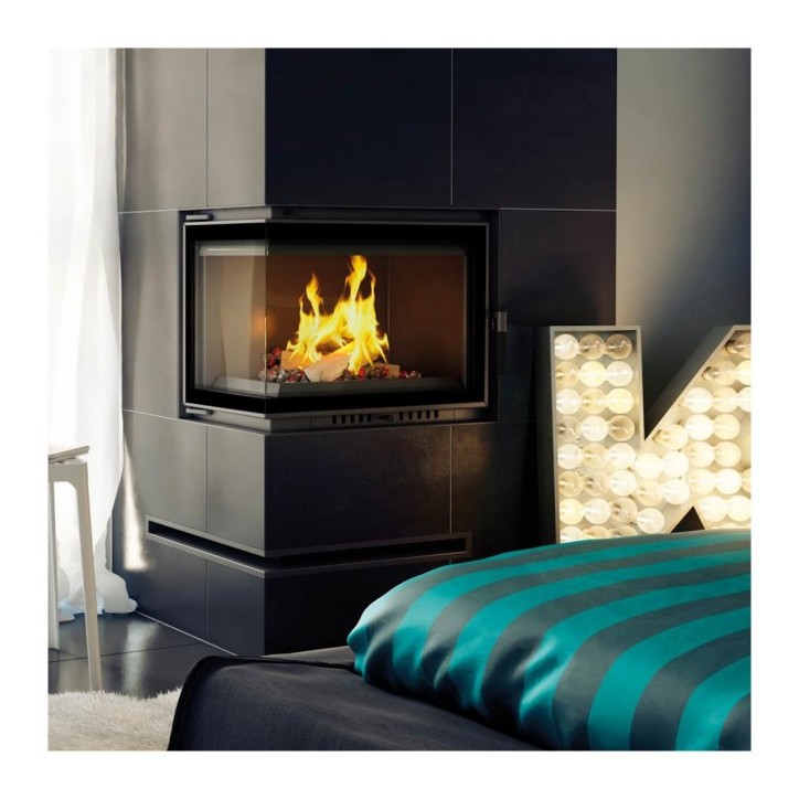 Insert cheminée MAJA 8 BS DECO vitre à gauche Insert cheminée MAJA 8 BS DECO vitre à gauche