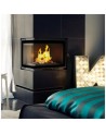 Insert cheminée MAJA 8 BS DECO vitre à gauche