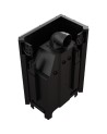 Insert cheminée MBA 17 BS vitre à gauche ouverture relevable + 4 bouches recuperateur