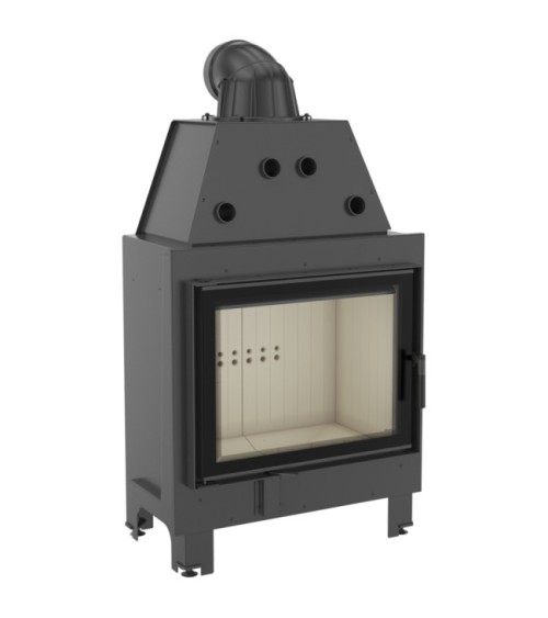 Insert cheminée MBA 17 double vitrage + 4 bouches recuperateur
