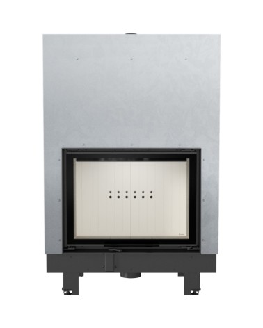 Insert cheminée MBA 17 ouverture relevable + 4 bouches recuperateur