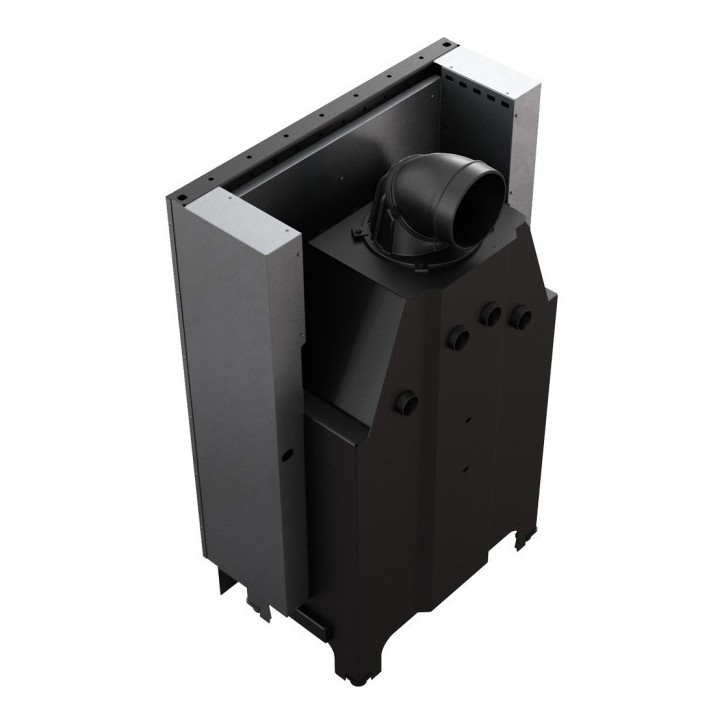 Insert cheminée MBA 17 ouverture relevable + 4 bouches recuperateur