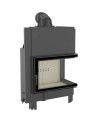 Insert cheminée MBA 17 BS vitre à droite + 4 bouches recuperateur