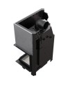 Insert cheminée MBA 17 BS vitre à droite ouverture relevable + 4 bouches recuperateur