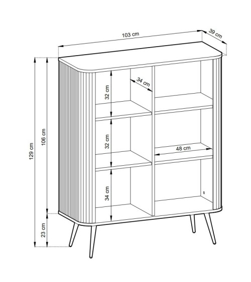 Armoire ROMA 103 cm Blanc