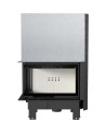 Insert cheminée MBM 10 BS vitre à gauche ouverture relevable + 1 bouches recuperateur