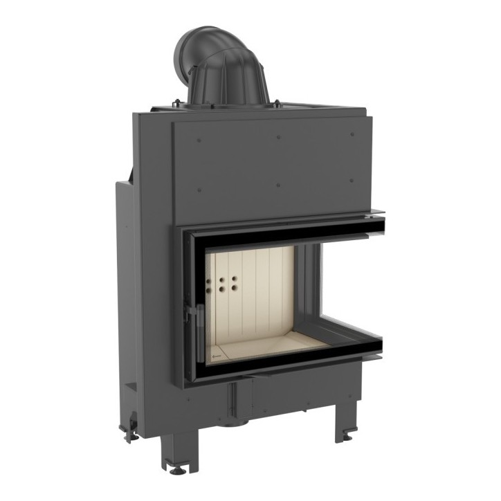 Insert cheminée MBM 10 vitre à droite + 2 bouches recuperateur