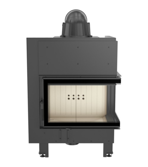 Insert cheminée MBM 10 vitre à droite + 2 bouches recuperateur
