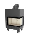 Insert cheminée MBM 10 vitre à droite + 2 bouches recuperateur