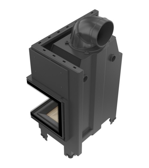 Insert cheminée MBM 10 vitre à droite + 2 bouches recuperateur