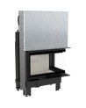 Insert cheminée MBM 10 BS vitre à droite ouverture relevable + 2 bouches recuperateur