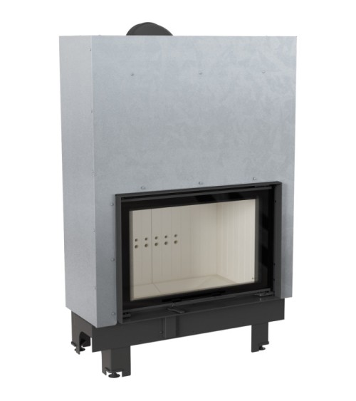 Insert cheminée MBO 15 ouverture relevable + 4 bouches recuperateur