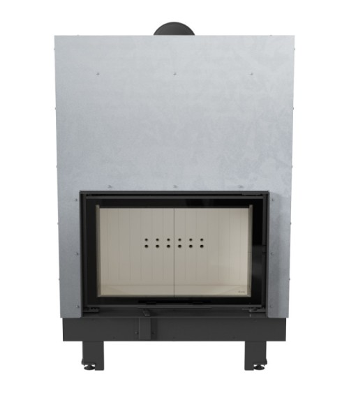 Insert cheminée MBO 15 ouverture relevable + 4 bouches recuperateur