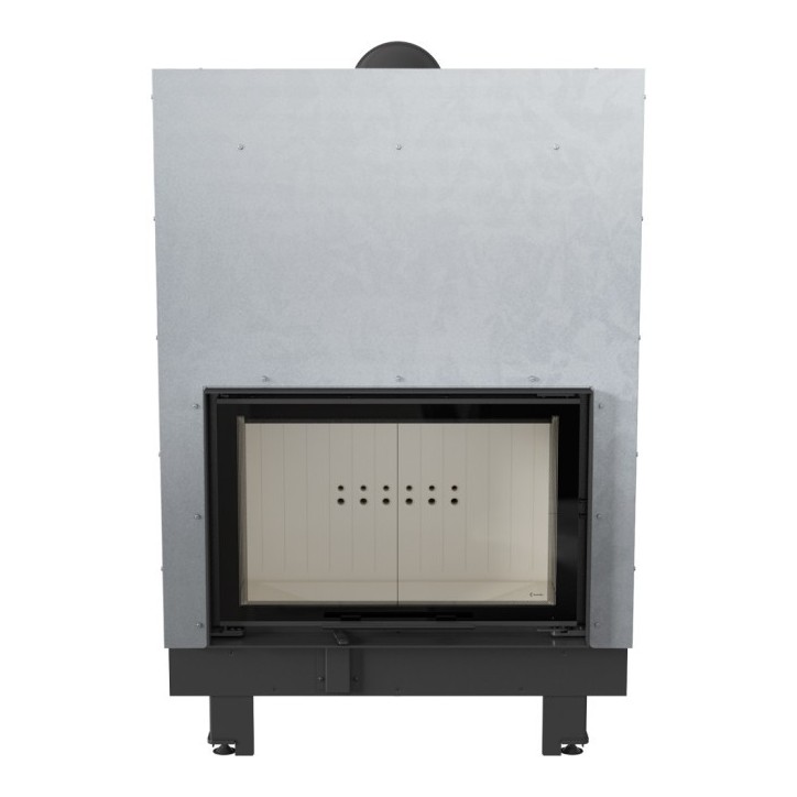 Insert cheminée MBO 15 ouverture relevable + 4 bouches recuperateur