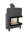 Insert cheminée MBO 15 BS vitre à droite + 4 bouches recuperateur