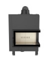 Insert cheminée MBO 15 BS vitre à droite + 4 bouches recuperateur