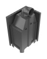 Insert cheminée MBZ 13 BS vitre à gauche + 3 bouches recuperateur