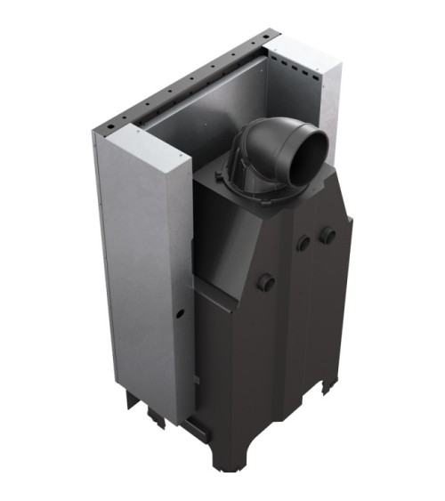 Insert cheminée MBZ 13 ouverture relevable + 3 bouches recuperateur