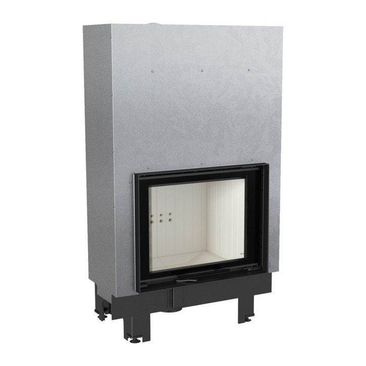 Insert cheminée MBZ 13 double vitrage ouverture relevable + 3 bouches recuperateur