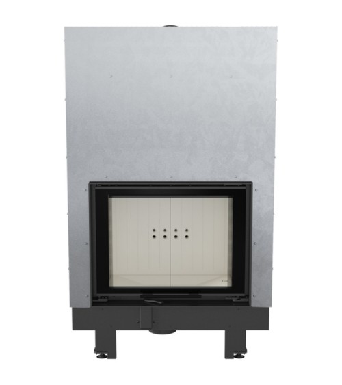 Insert cheminée MBZ 13 double vitrage ouverture relevable + 3 bouches recuperateur