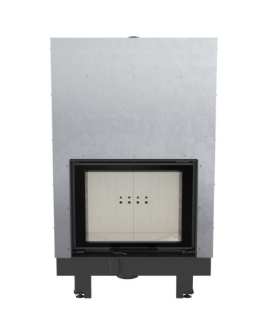 Insert cheminée MBZ 13 double vitrage ouverture relevable + 3 bouches recuperateur