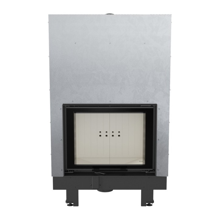 Insert cheminée MBZ 13 double vitrage ouverture relevable + 3 bouches recuperateur