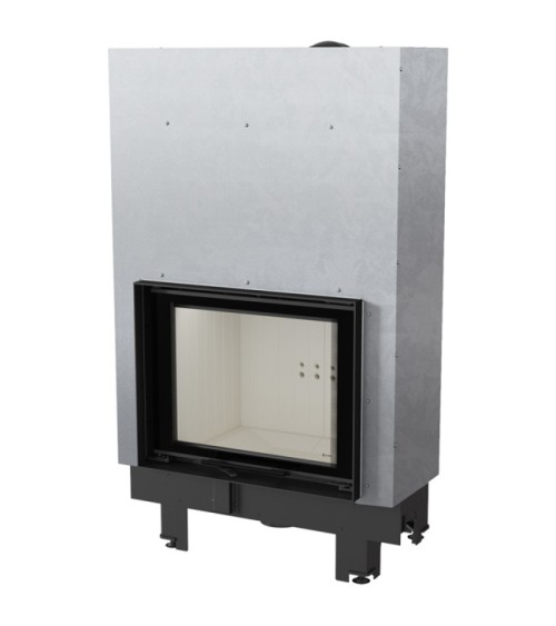 Insert cheminée MBZ 13 double vitrage ouverture relevable + 3 bouches recuperateur