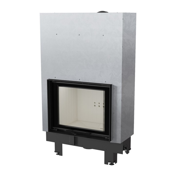 Insert cheminée MBZ 13 double vitrage ouverture relevable + 3 bouches recuperateur