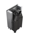 Insert cheminée MBZ 13 double vitrage ouverture relevable + 3 bouches recuperateur