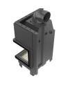 Insert cheminée MBZ 13 BS vitre à droite + 3 bouches recuperateur