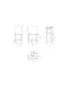 Insert cheminée MBZ 13 BS vitre à droite ouverture relevable + 3 bouches recuperateur