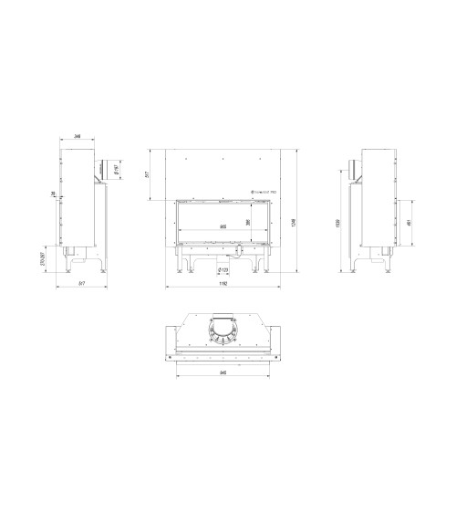 Insert cheminée NADIA 14 ouverture relevable