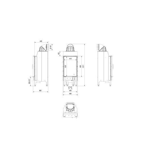 Insert cheminée NADIA 9 kW