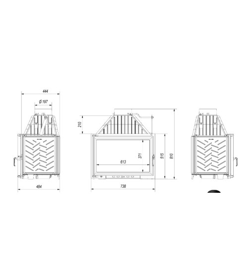 Insert cheminée OLIWIA PF 16 kW