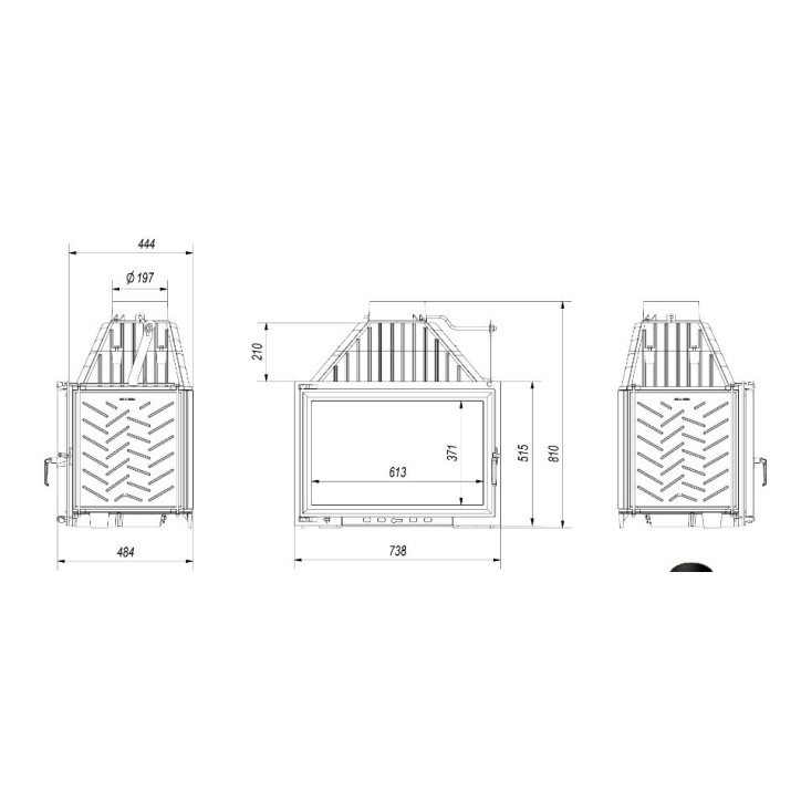 Insert cheminée OLIWIA PF 16 kW