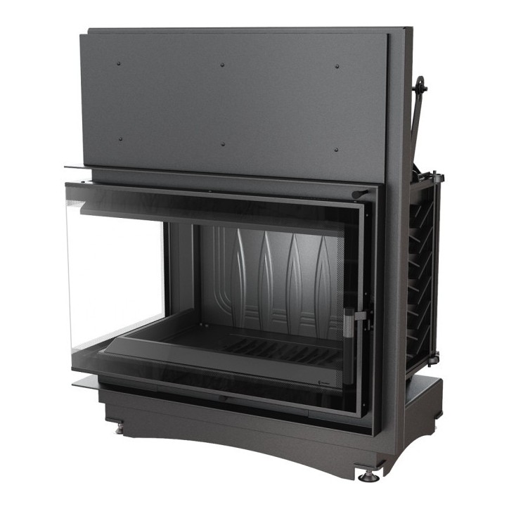 Insert cheminée OLIWIA 18 BS DECO vitre à gauche