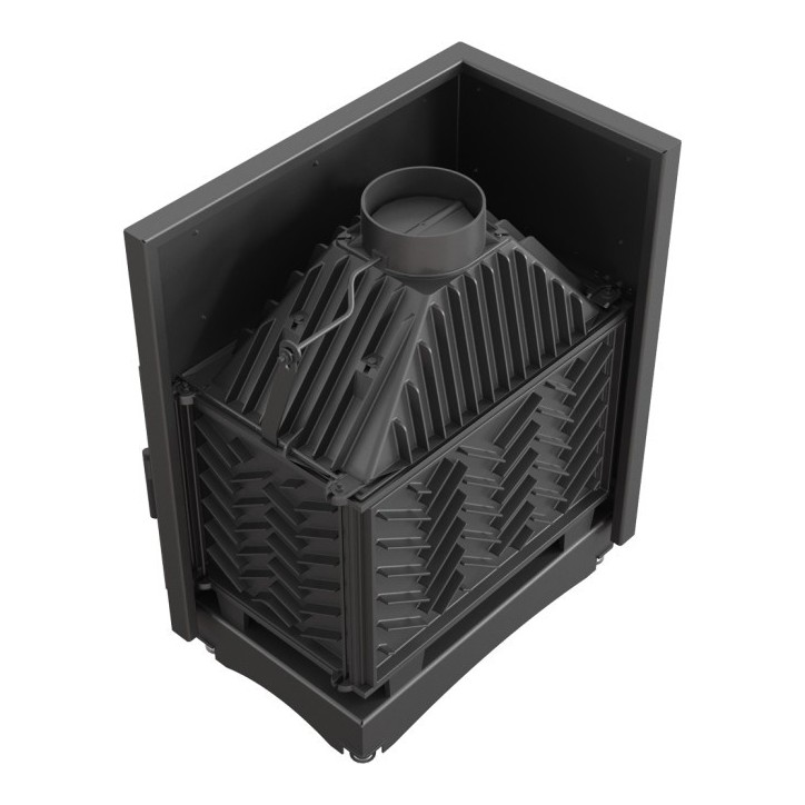 Insert cheminée OLIWIA 18 BS DECO vitre à gauche