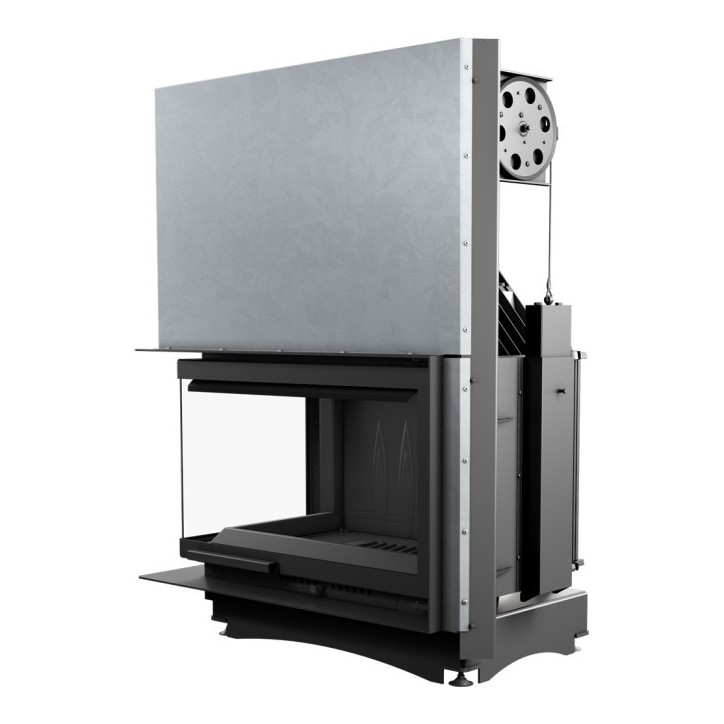 Insert cheminée OLIWIA 18 BS vitre à gauche ouverture relevable