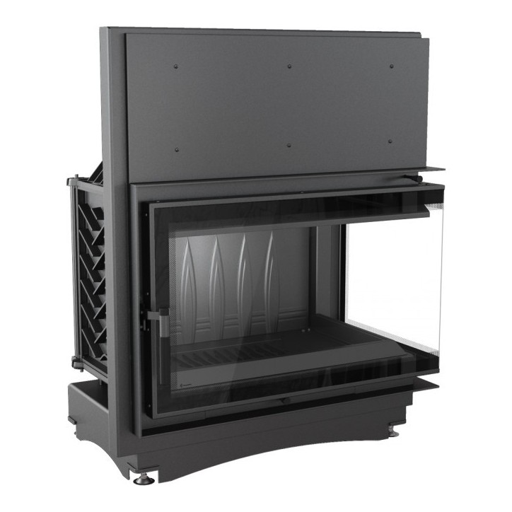 Insert cheminée OLIWIA 18 BS DECO vitre à droite