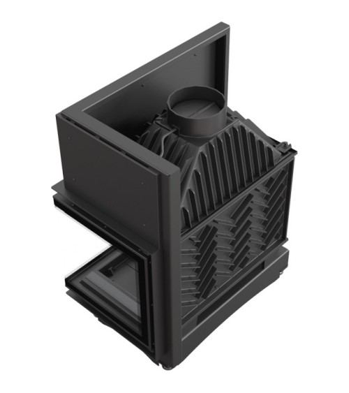 Insert cheminée OLIWIA 18 BS DECO vitre à droite