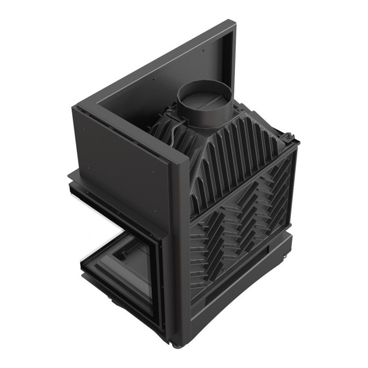 Insert cheminée OLIWIA 18 BS DECO vitre à droite