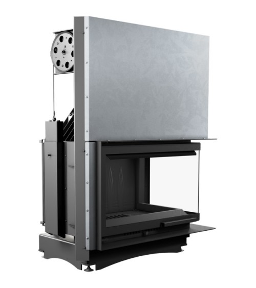 Insert cheminée OLIWIA 18 BS vitre à droite ouverture relevable