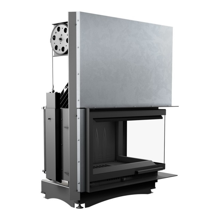 Insert cheminée OLIWIA 18 BS vitre à droite ouverture relevable