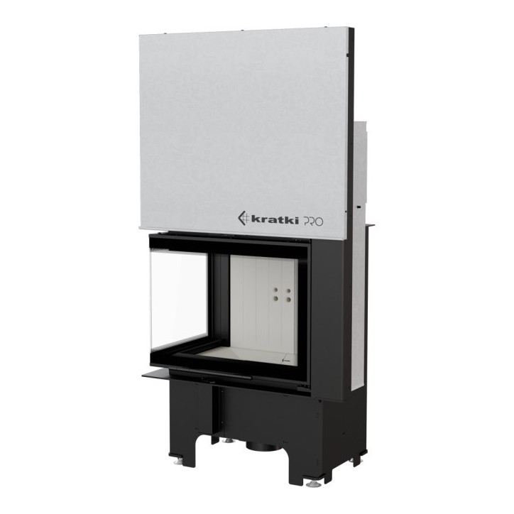 Insert cheminée VN 610/430 BS vitre à gauche ouverture relevable