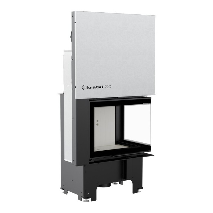 Insert cheminée VN 610/430 vitre à droite ouverture relevable